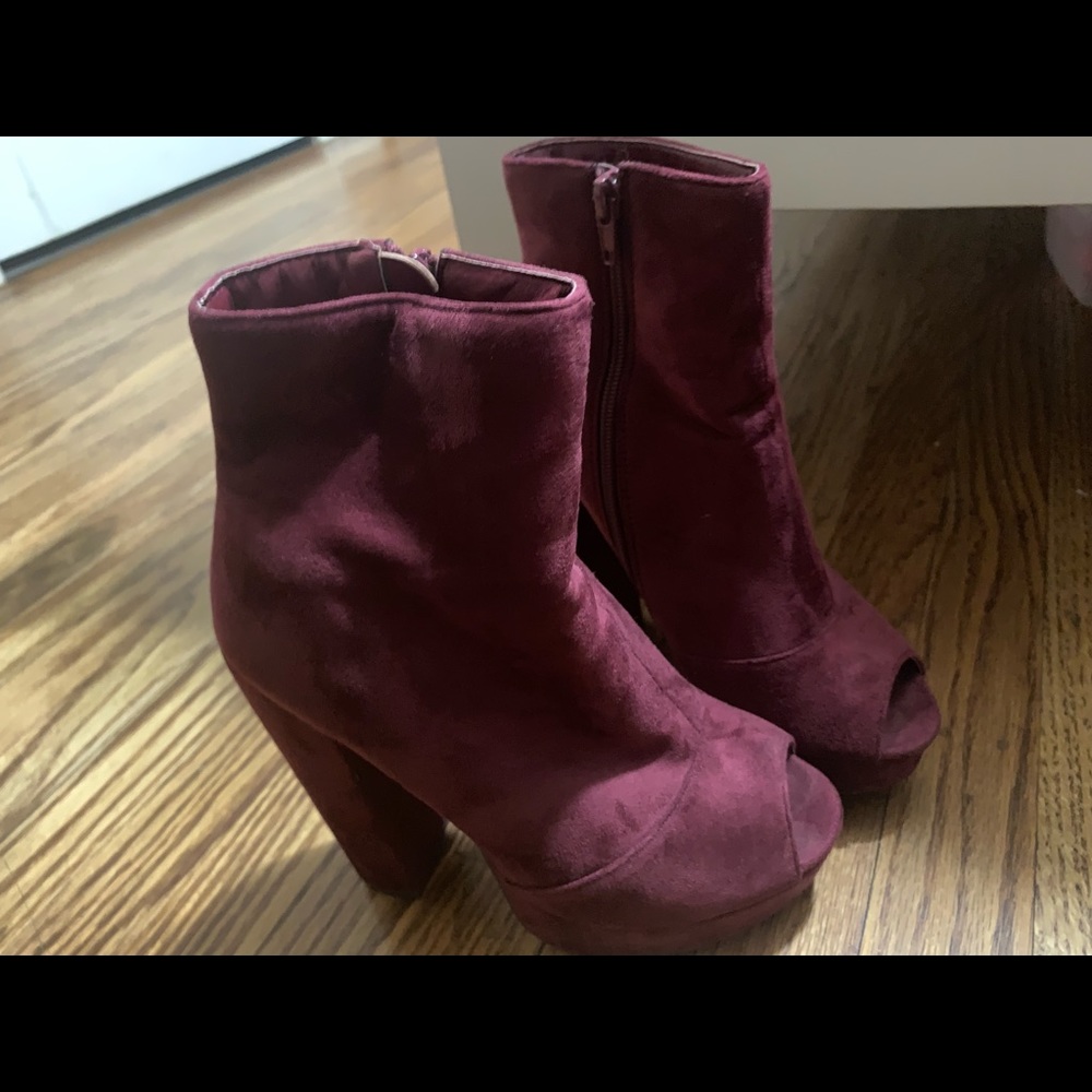 Open toe boot